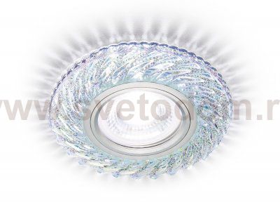 Светильник точечный Ambrella S295 PR/WH хром/перламутровый MR16+3W(LED WHITE 4200K) COMPO SPOT