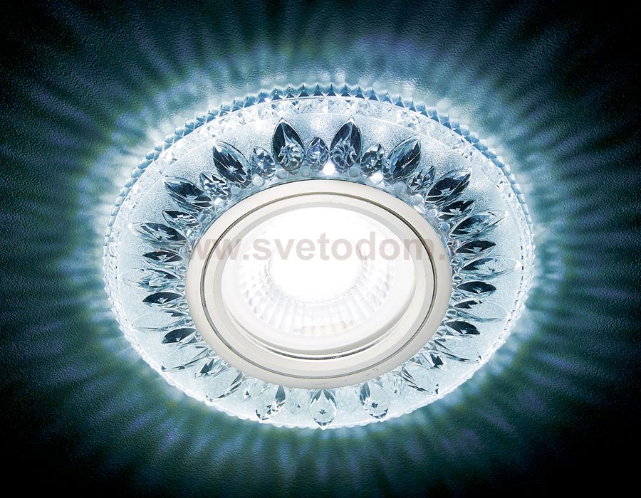 Светильник точечный Ambrella S305 CH хром/прозрачный хрусталь/MR16+3W(LED COLD) COMPO SPOT