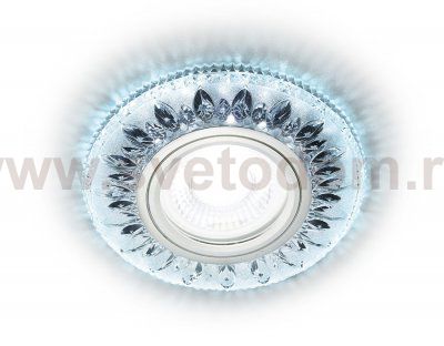 Светильник точечный Ambrella S305 CH хром/прозрачный хрусталь/MR16+3W(LED COLD) COMPO SPOT