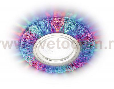 Светильник точечный Ambrella S310 CH/RG хром/прозрачный хрусталь/MR16+3W(LED RGB) COMPO SPOT