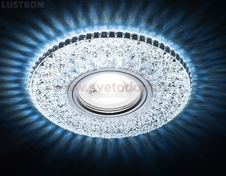 Светильник точечный Ambrella S333 CH/CLD хром/прозрачный хрусталь/MR16+3W(LED COLD) COMPO SPOT