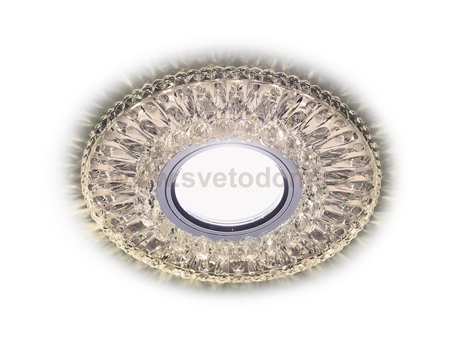 Светильник точечный Ambrella S380 CL/WW хром/прозрачный MR16+3W(LED WARM) COMPO SPOT