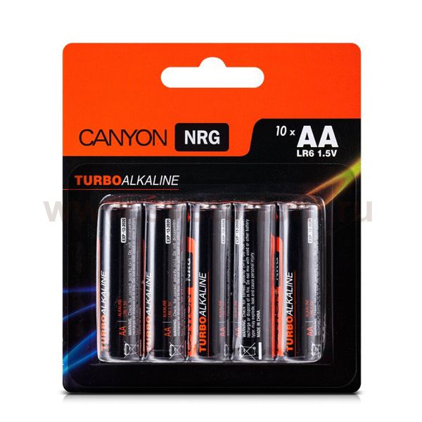 Батарейки Canyon NRG AA (S6ALKAA10) 10шт