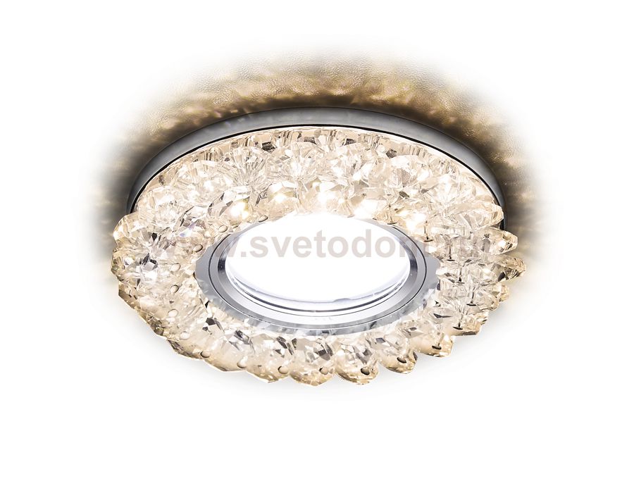 Светильник точечный Ambrella S701 CL/CH/WW хром/прозрачный MR16+3W(LED WARM) COMPO SPOT