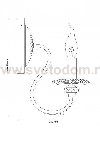 Светильник настенный бра Lucia Tucci Salerno w138.1