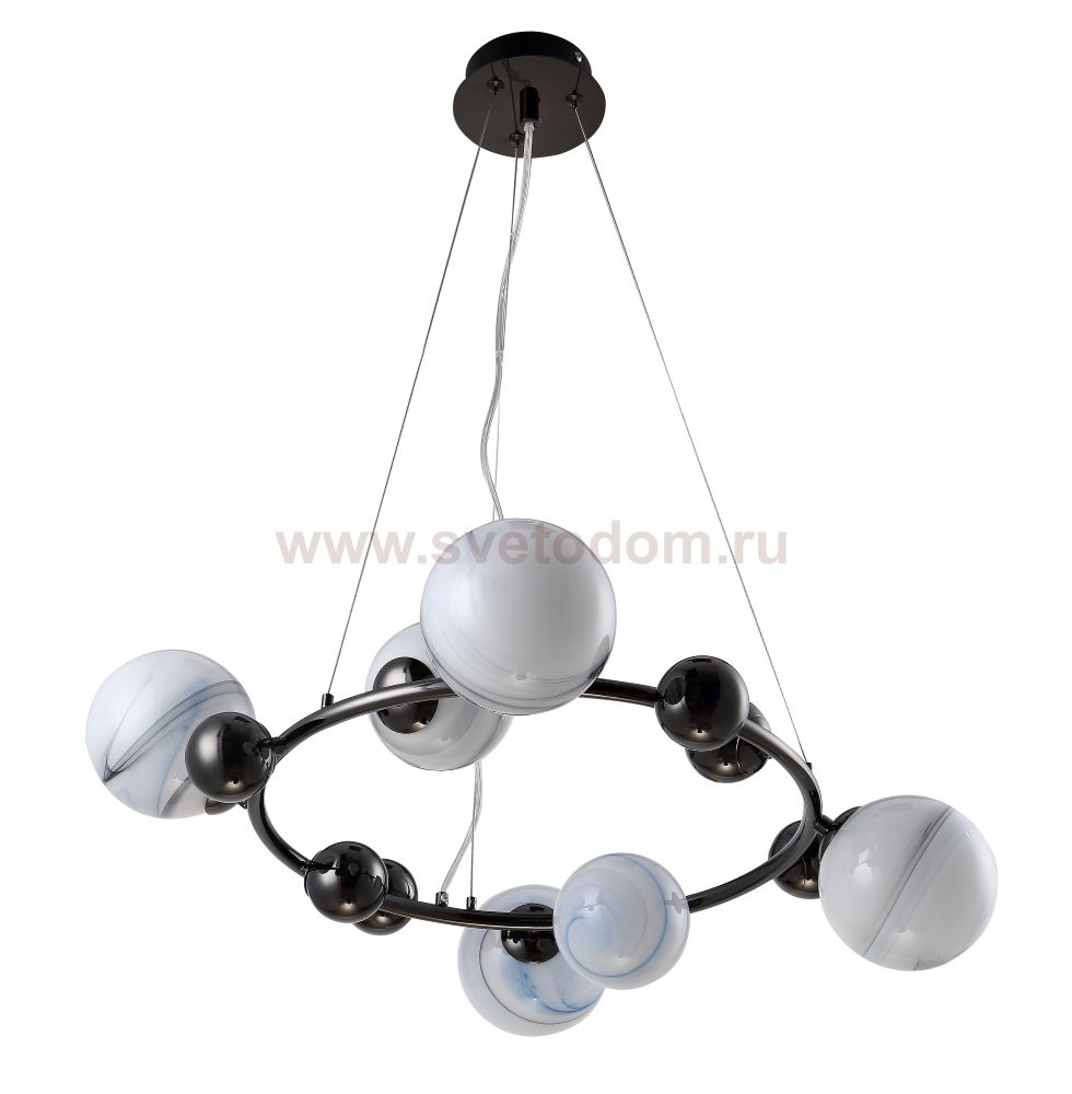 Светильник Crystal lux SALVADORE SP6H BLACK CHROMIUM