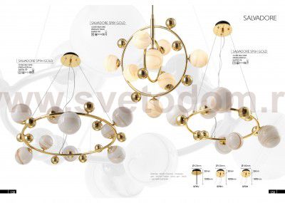Светильник Crystal lux SALVADORE SP6H GOLD