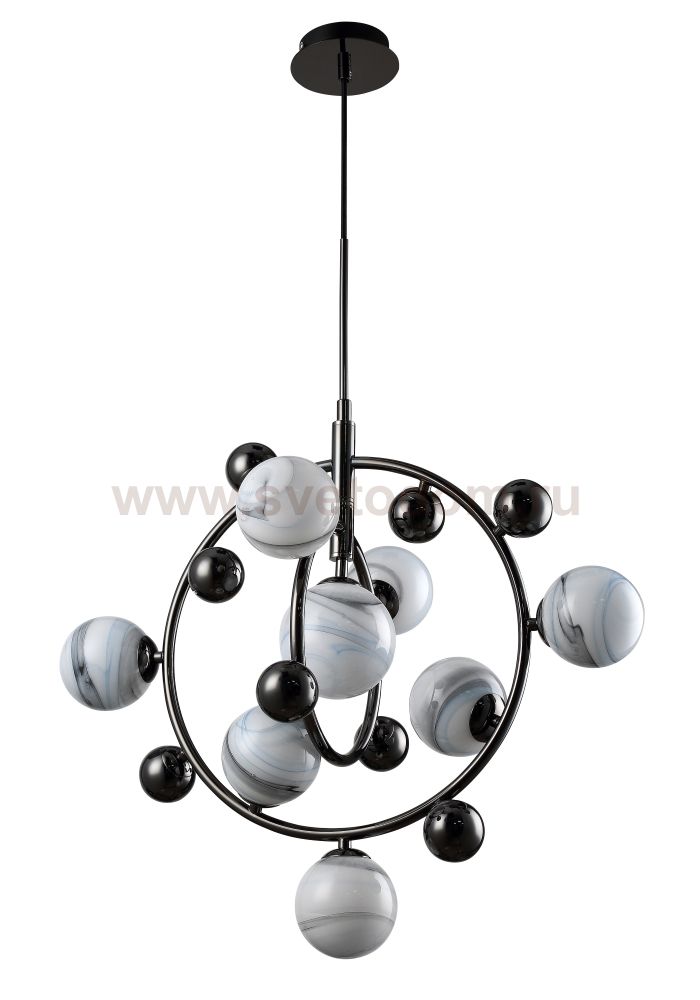 Светильник Crystal lux SALVADORE SP8V BLACK CHROMIUM