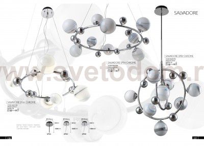 Светильник Crystal lux SALVADORE SP9H CHROME