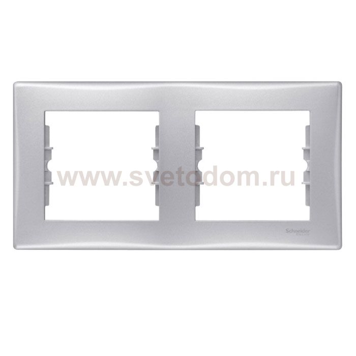 SE Sedna Алюминий Рамка 2-я горизонтальная IP44 (SDN5810360)