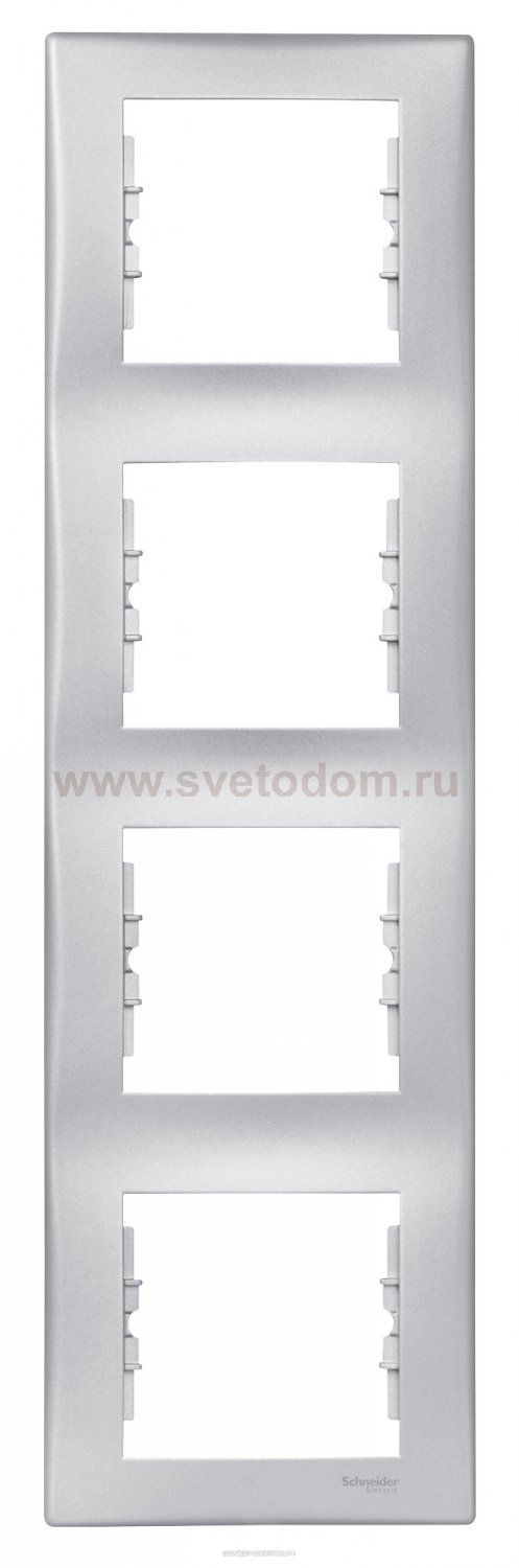 SE Sedna Алюминий Рамка 4-я вертикальная (SDN5802060)