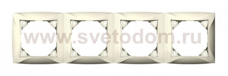 Lexel Дуэт бежевый Рамка 4-х местная (SE WDE000204)