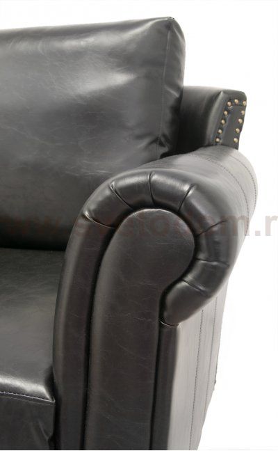 Дизайнерский кожаный диван Toren MAK interior SF-2848 Черный