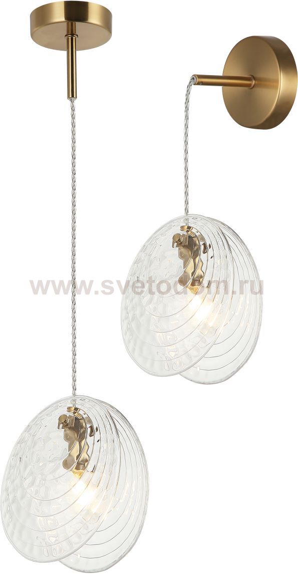 Светильник подвесной настенный Stilfort 2183/05/01PW серия Aura