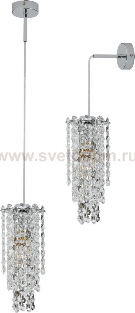 Светильник подвесной-настенный Stilfort 2187/09/01P серия Rain of Crystal