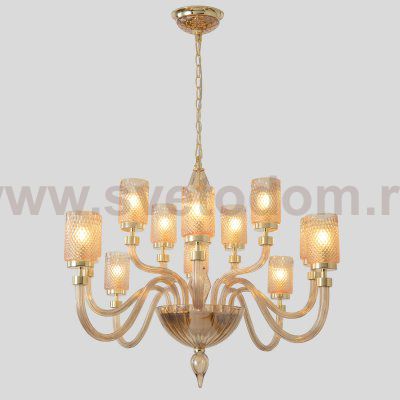 Люстра Crystallux SILVESTRO SP12 AMBER SILVESTRO