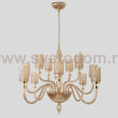 Люстра Crystallux SILVESTRO SP12 AMBER SILVESTRO