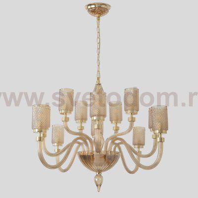 Люстра Crystallux SILVESTRO SP12 AMBER SILVESTRO