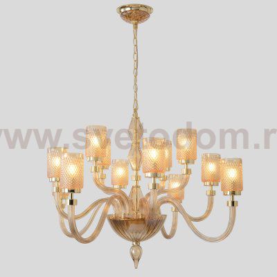 Люстра Crystallux SILVESTRO SP12 AMBER SILVESTRO