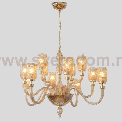 Люстра Crystallux SILVESTRO SP12 AMBER SILVESTRO