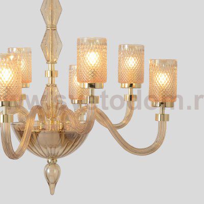 Люстра Crystallux SILVESTRO SP8 AMBER SILVESTRO