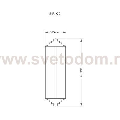 Бра KUTEK MOOD SILVA SIL-K-2 (N) 