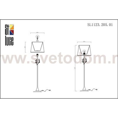 Торшер St luce SL1123.205.01 VELOSSA