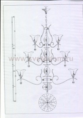 Люстра подвесная St luce SL250.503.24 CANZONE