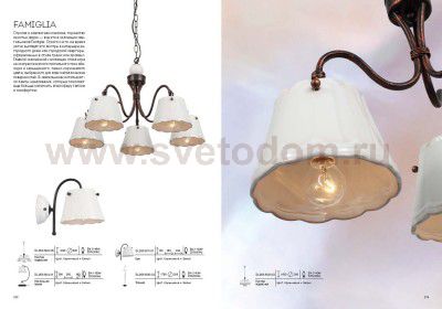 Светильник настенный бра St luce SL259.501.01 FAMIGLIA