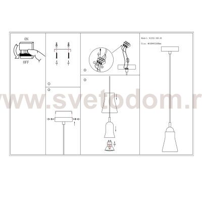 Подвесной светильник St luce SL332.103.01 FUMOSI
