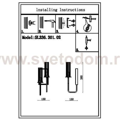 Светильник настенный бра St luce SL336.301.02 DELAVERA
