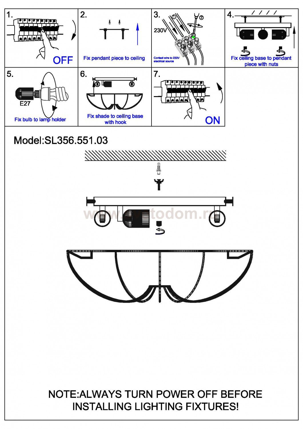 Светильник настенный бра St luce SL356.551.03 TELA
