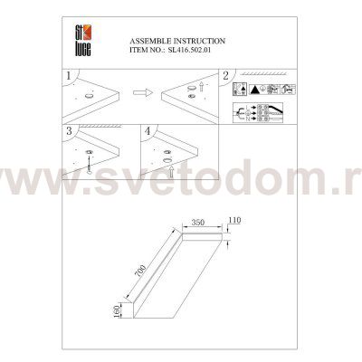 Люстра потолочная St luce SL416.502.01 FALETO