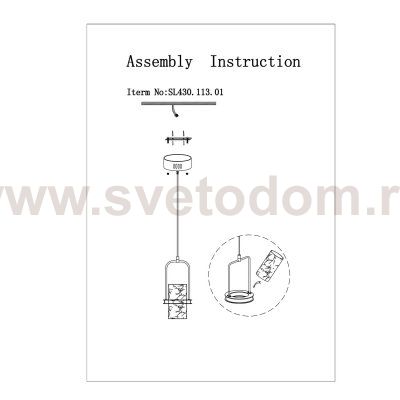 Подвесной светильник St luce SL430.113.01 BICIERE