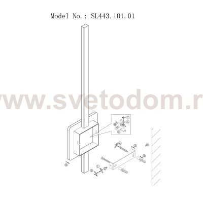 Светильник настенный St luce SL443.101.01 CONTROLUCE