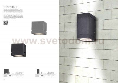 Светильник уличный настенный St luce SL563.401.01 COCTOBUS