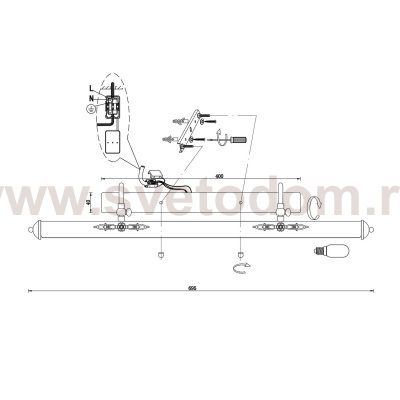 Подсветка для картин St luce SL574.201.04 ILLUMINAZIONE
