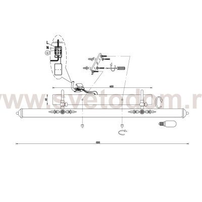 Подсветка для картин St luce SL574.401.04 ILLUMINAZIONE