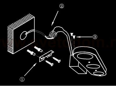 Светильник настенный St luce SL584.101.03 FINTRA