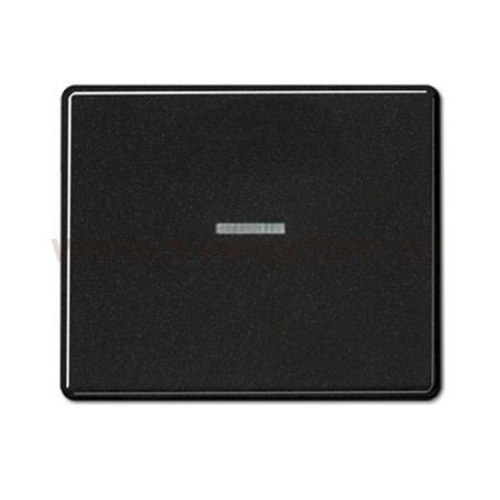 JUNG SL 500 Черный Клавиша 1-я с подсветкой (SL590KOSW)