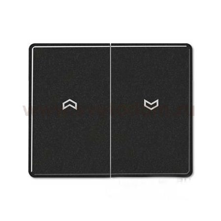 JUNG SL 500 Черный Клавиша 2-я жалюзийная (SL595PSW)