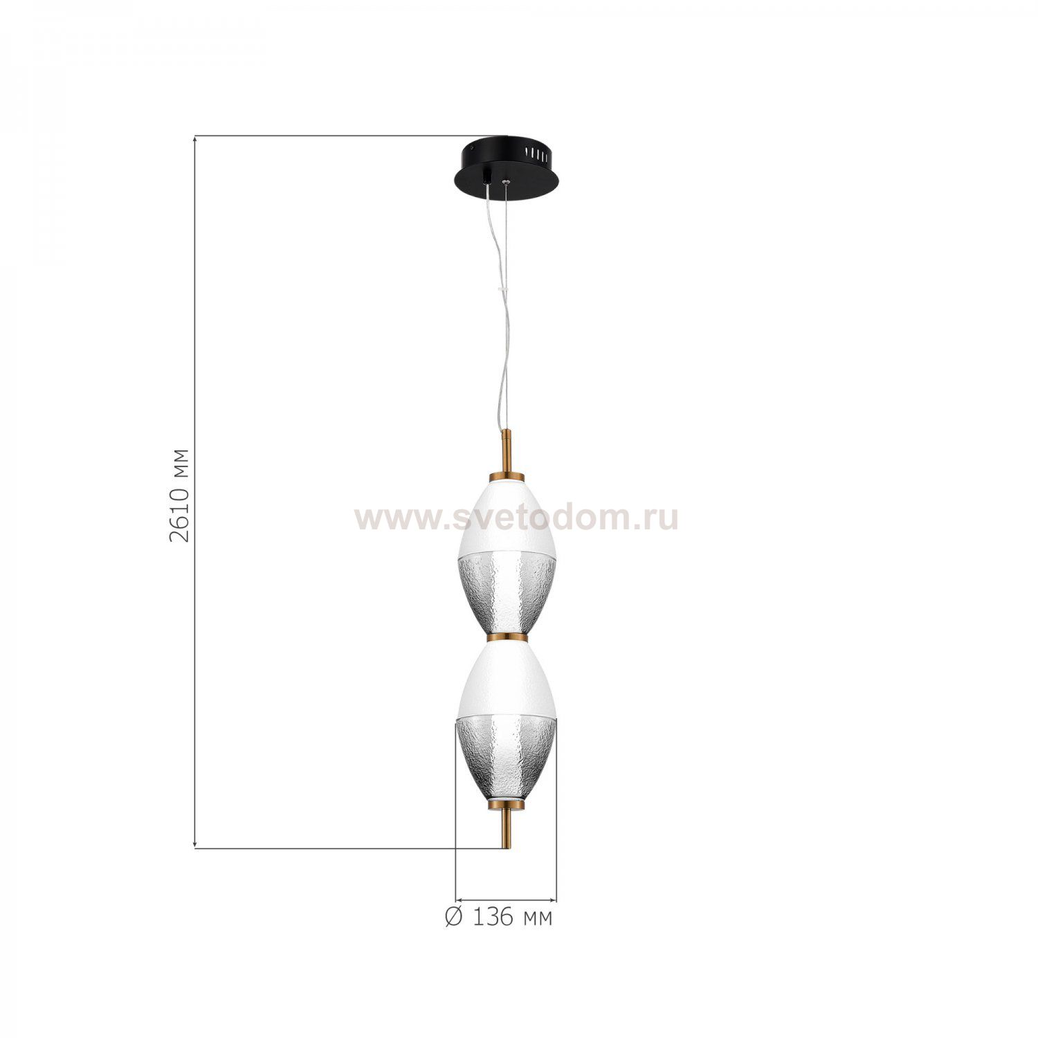 Светильник  светодиодный St luce SL6130.403.15 ICE