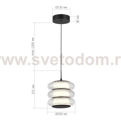 Светильник  светодиодный St luce SL6239.403.03 FRITTELA