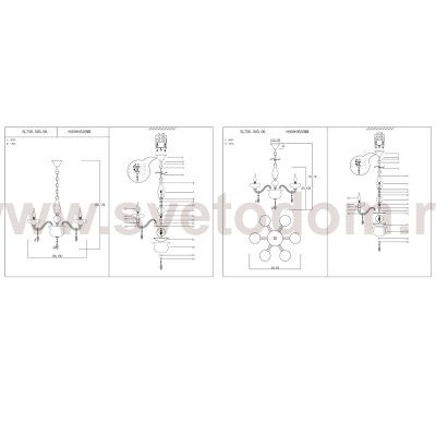 Люстра подвесная St luce SL756.503.06 BAMBOLINA