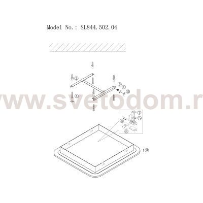 Люстра потолочная St luce SL844.502.04 ТORRES
