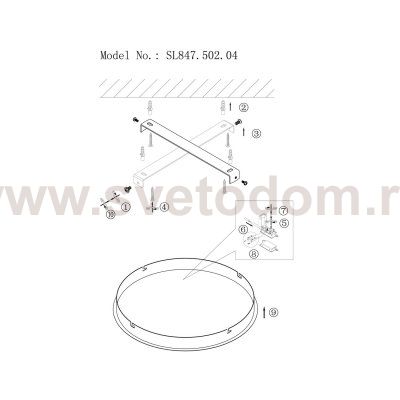 Люстра потолочная St luce SL847.502.04 ТORRES