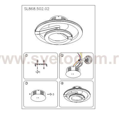 Люстра потолочная St luce SL868.502.02 CORONA