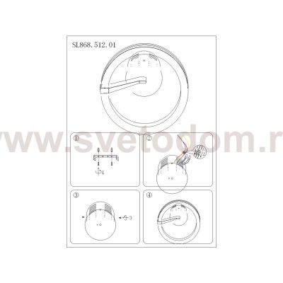 Люстра потолочная St luce SL868.512.01 CORONA