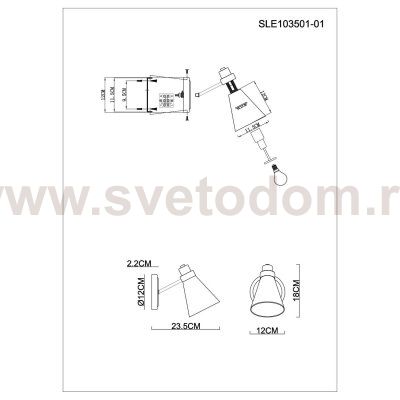 Светильник настенный бра St luce SLE103501-01 BIANE