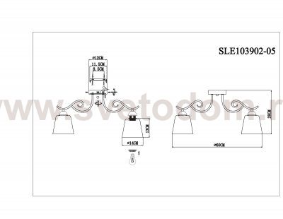 Люстра потолочная St luce SLE103902-05 LIADA